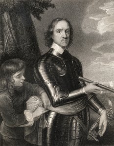 Oliver Cromwell (1599-1658) af English School